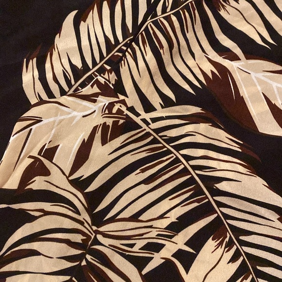 Frenchy Women’s Tropical Printed High Waist Pants - Picture 2 of 5